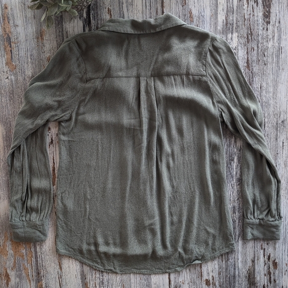 Aritzia Wilfred Tulum Blouse Sage Women's Small - Picture 8 of 9